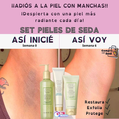 SET PIELES DE SEDA