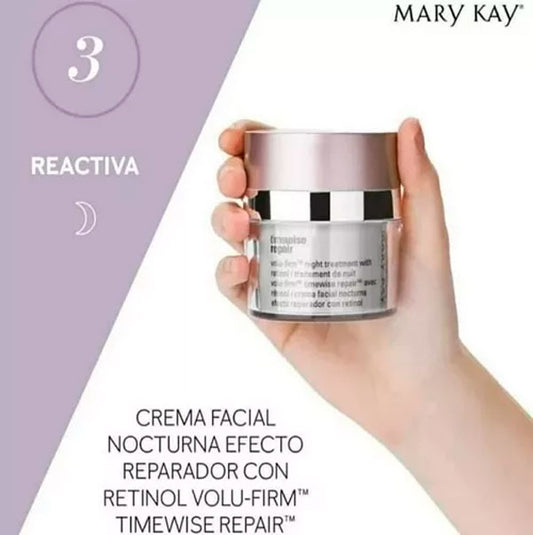 Crema Facial Nocturna Efecto Reparador con Retinol Volu-Firm