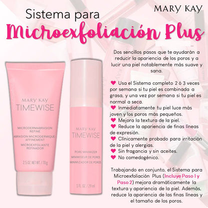 Sistema para Microexfoliación Plus TimeWise (Incluye Paso 1 y Paso 2)